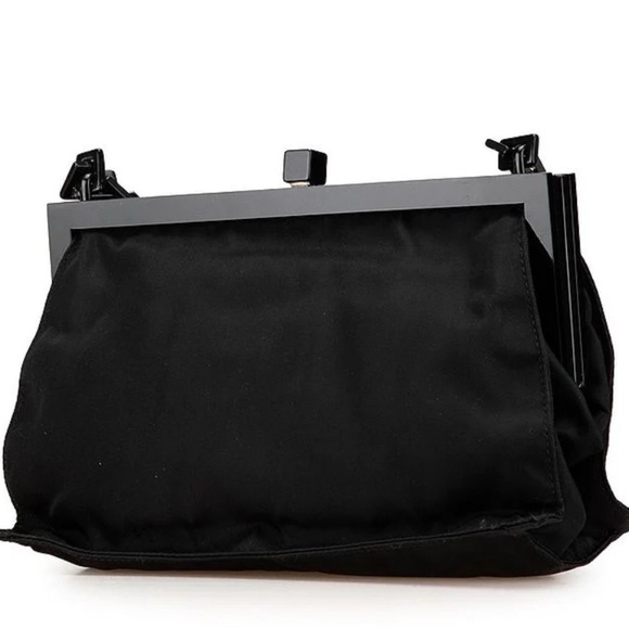 Prada Black Tessuto Mini Frame Bag - Picture 1 of 11